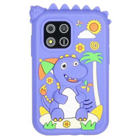 Smartfon dla dzieci IKONKA niebieski dinozaur, karta 8GB