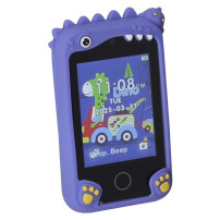Smartfon dla dzieci IKONKA niebieski dinozaur, karta 8GB