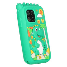 Smartfon dla dzieci IKONKA zielony dinozaur, aparat, karta 8GB