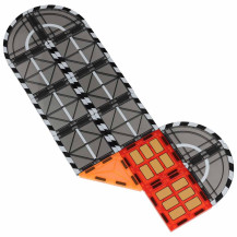 Klocki magnetyczne 3D straż pożarna ikonka 48 elementów