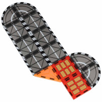 Klocki magnetyczne 3D straż pożarna ikonka 48 elementów