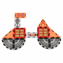 Klocki magnetyczne 3D straż pożarna ikonka 48 elementów