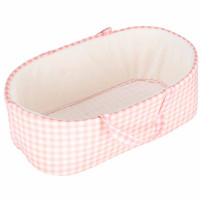 Lalka bobas niemowlak z nosidełkiem IKONKA 38 cm różowa