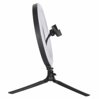 Lampa pierścieniowa LED RGB IKONKA na statywie do selfie
