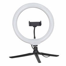 Lampa pierścieniowa LED RGB IKONKA na statywie do selfie