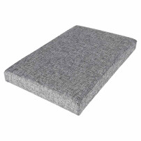 Pufa ze schowkiem składana 50x31x31 cm szara - ikonka