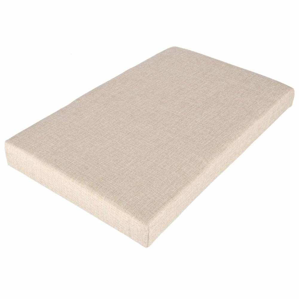 Pufa ze schowkiem IKONKA 50x31x31 cm beżowa, składana