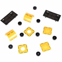 Klocki magnetyczne 3D ikonka 90 elementów - budowa konstrukcyjna