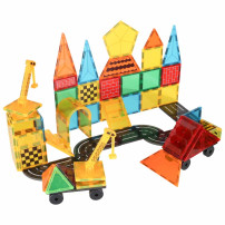 Klocki magnetyczne 3D ikonka 90 elementów - budowa konstrukcyjna