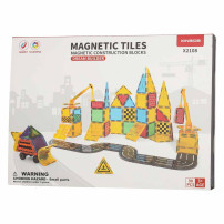 Klocki magnetyczne 3D ikonka 90 elementów - budowa konstrukcyjna