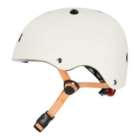 Kask rowerowy trike fix dziecięcy LED regulowany 48-54cm beżowy