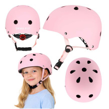 Kask rowerowy dziecięcy trike fix LED regulowany 48-54 cm różowy