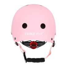 Kask rowerowy dziecięcy trike fix LED regulowany 48-54 cm różowy