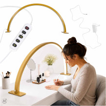 Lampa kosmetyczna LED bezcieniowa do manicure - złota | ikonka