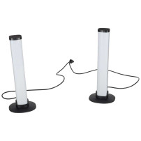 Lampki biurkowe LED RGB gaming IKONKA - zestaw 2 szt. z pilotem