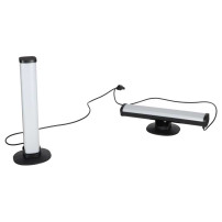 Lampki biurkowe LED RGB gaming IKONKA - zestaw 2 szt. z pilotem