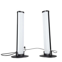 Lampki biurkowe LED RGB gaming IKONKA - zestaw 2 szt. z pilotem