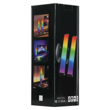 Lampki biurkowe LED RGB gaming IKONKA - zestaw 2 szt. z pilotem