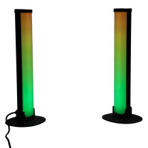 Lampki biurkowe LED RGB gaming IKONKA - zestaw 2 szt. z pilotem