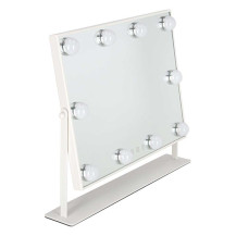 Lusterko do makijażu LED IKONKA z 10 żarówkami, 3 barwy światła