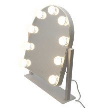Lusterko do makijażu LED IKONKA - 9 żarówek podświetlanych