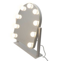 Lusterko do makijażu LED IKONKA - 9 żarówek podświetlanych