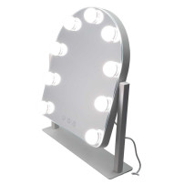 Lusterko do makijażu LED IKONKA - 9 żarówek podświetlanych