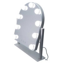 Lusterko do makijażu LED IKONKA - 9 żarówek podświetlanych