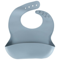 Silikonowe naczynia dla dzieci krab 9 el. BPA free niebieskie