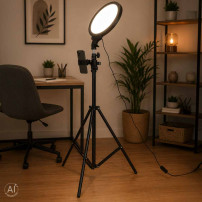 Lampa pierścieniowa LED na statywie do selfie - ikonka