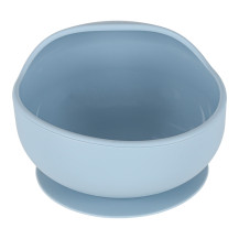 Silikonowe naczynia dla dzieci krab 9 el. BPA free niebieskie