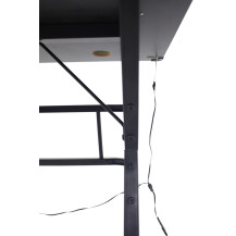 Biurko gamingowe LED RGB z nadstawką 120x60 cm - ikonka home