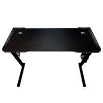 Biurko gamingowe LED RGB 120x60 cm z uchwytami - IKONKA HOME