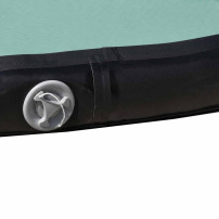 Air track mata gimnastyczna 300x100 cm zielona IKONKA z pompką