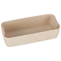 Lunch box z przegródkami 750ml beżowy + sztućce, bez BPA