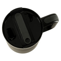 Kubek termiczny 1200ml ze słomką i uchwytem - czarny