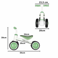 Rowerek biegowy trike fix tiny V2 czterokołowy zielony 18m+