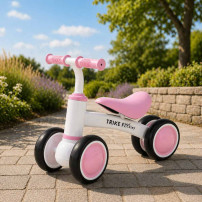 Rowerek biegowy trike fix tiny V2 czterokołowy różowy 18m+