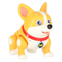 Interaktywny piesek corgi robot – świecące uszy i muzyka