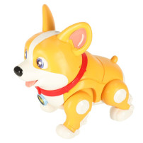 Interaktywny piesek corgi robot – świecące uszy i muzyka