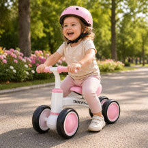 Rowerek biegowy trike fix tiny V2 czterokołowy różowy 18m+