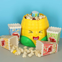 Gra zręcznościowa złap popcorn - 4 graczy, kubeczki, STEM
