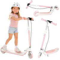 Hulajnoga trike fix składana LED dwukołowa różowa dla dzieci