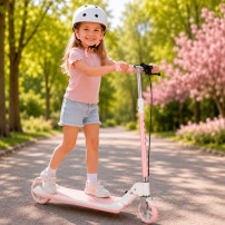Hulajnoga trike fix składana LED dwukołowa różowa dla dzieci
