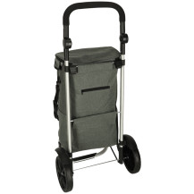 Wózek torba na zakupy na kółkach 100 cm szary 40 l