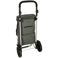 Wózek torba na zakupy na kółkach 100 cm szary 40 l
