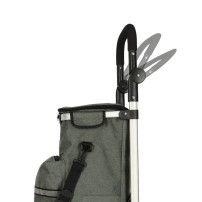 Wózek torba na zakupy na kółkach 100 cm szary 40 l