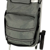 Wózek torba na zakupy na kółkach 100 cm szary 40 l