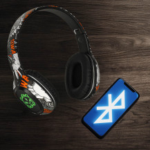 Słuchawki bezprzewodowe nauszne bluetooth RGB gaming 200mah czarne