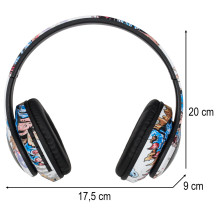 Słuchawki bezprzewodowe nauszne bluetooth RGB 150mah gaming
